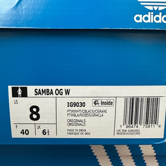 adidas Shoes - Adidas Samba OG Women's Shoes - Black and White